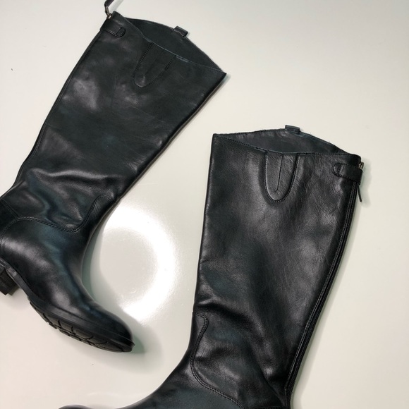 Sam Edelman Black Leather Penny Classic Equestrian Boots Sz 7 - Picture 3 of 8